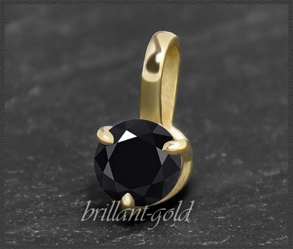 Anhänger mit 0,30ct Brillant; Gleiter 585 Gelbgold